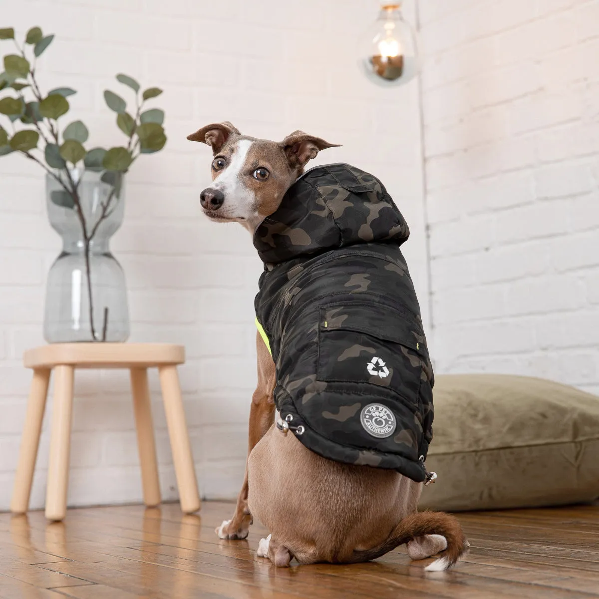Recycled Parka Dog Jacket Camouflage
