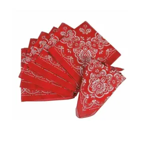 Red Bandanna Bandana Neck Head Scarf