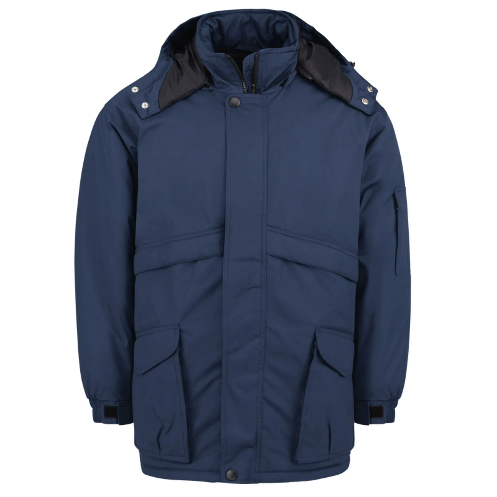 Red Kap JP70 Heavyweight Parka with Water Repellent Fabric, Detachable Hood, Adjustable Waist, Ample Storage Pockets, Storm Flap, Gussets | Sizes S-5XL