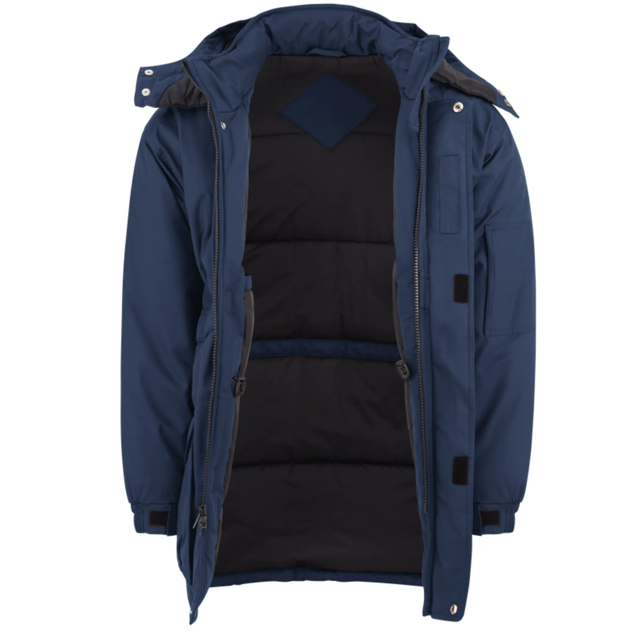 Red Kap JP70 Heavyweight Parka with Water Repellent Fabric, Detachable Hood, Adjustable Waist, Ample Storage Pockets, Storm Flap, Gussets | Sizes S-5XL