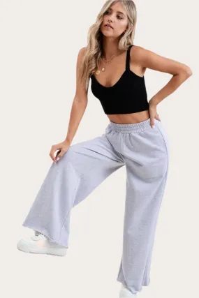 Ribbed Crop  Knit Tank Top
