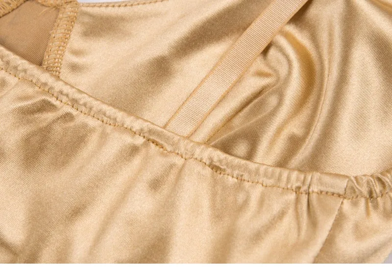 Satin Spaghetti Strap Bodysuit - 6 colors