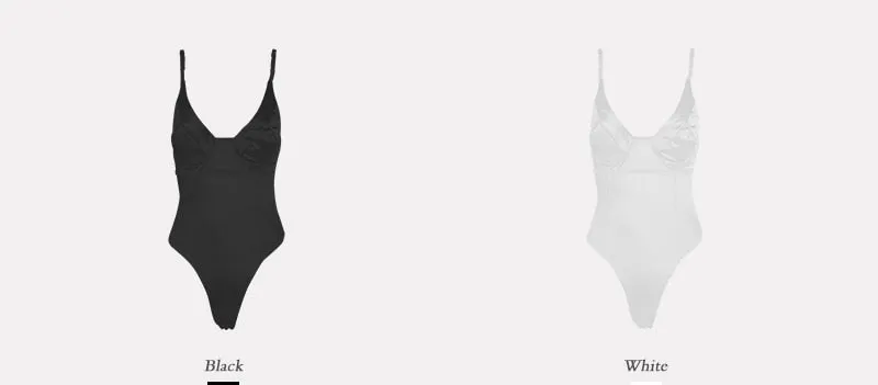 Satin Spaghetti Strap Bodysuit - 6 colors