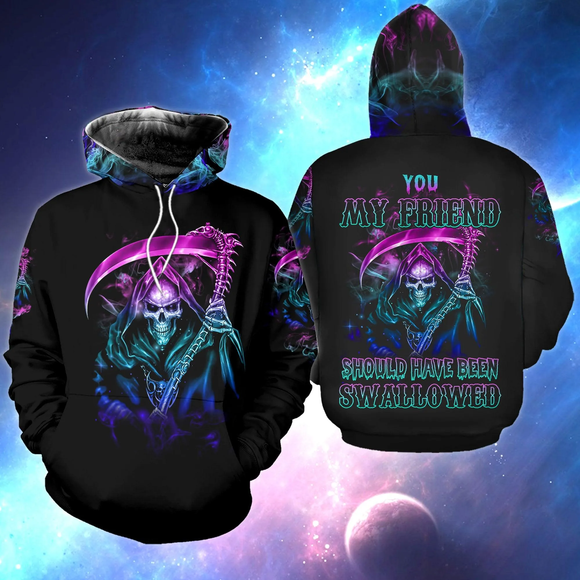 Skull Death Funny Combo Hoodie and Leggings