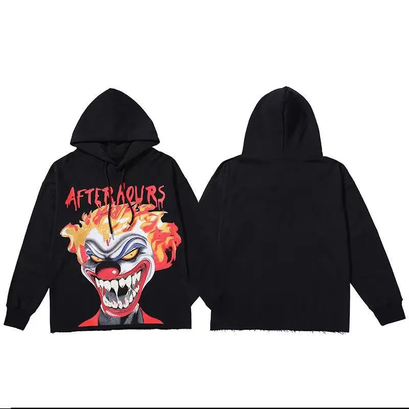 Skull Vlone Hoodie Terry Hooded Sweater Loose Street Men and Women