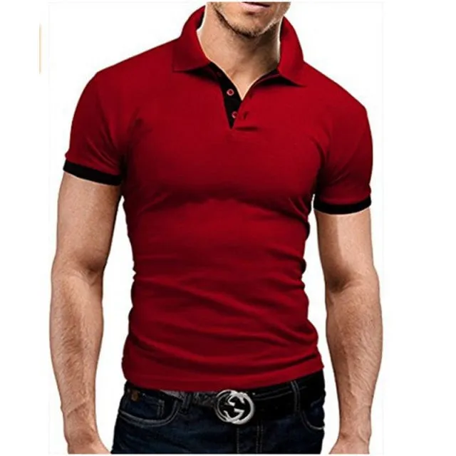 Slim Fit Polo Shirt Men Fashion