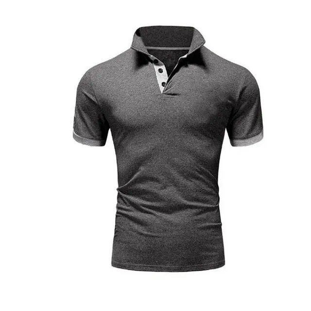 Slim Fit Polo Shirt Men Fashion