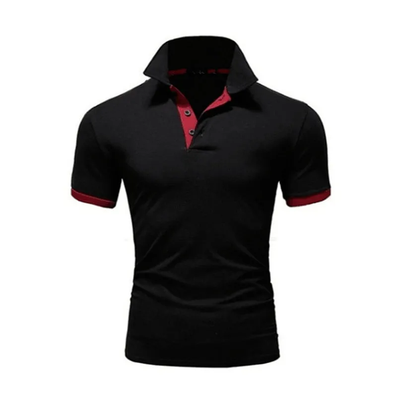Slim Fit Polo Shirt Men Fashion