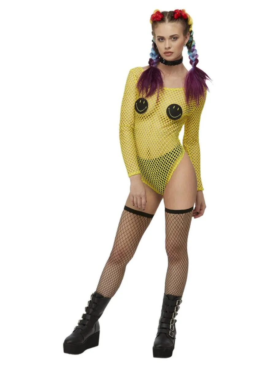 Smiley Fishnet Bodysuit