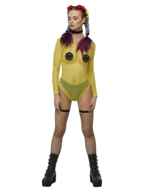 Smiley Fishnet Bodysuit