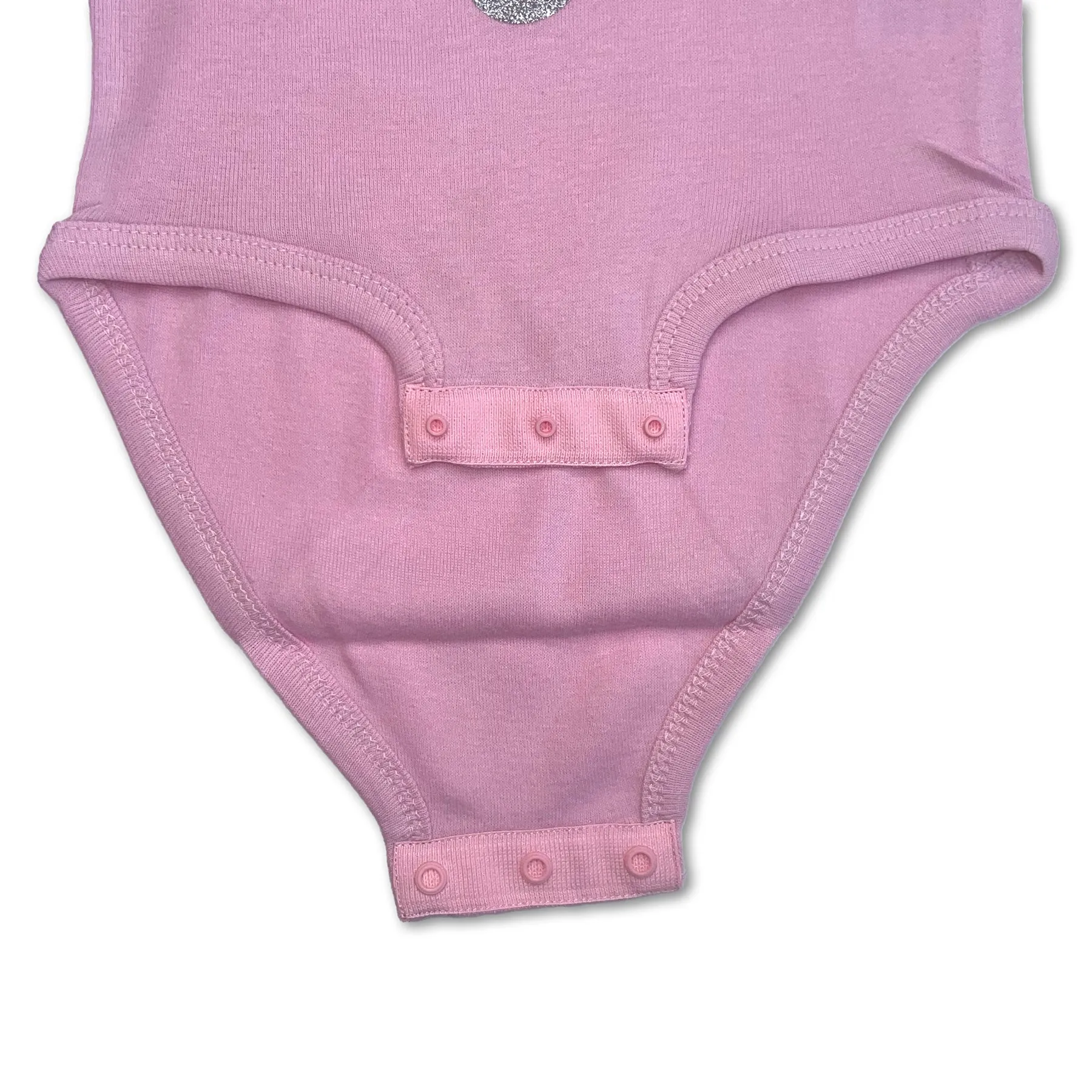 Sol Baby Silver Glitter Sparkle Mermaid Pink Infant Bodysuit