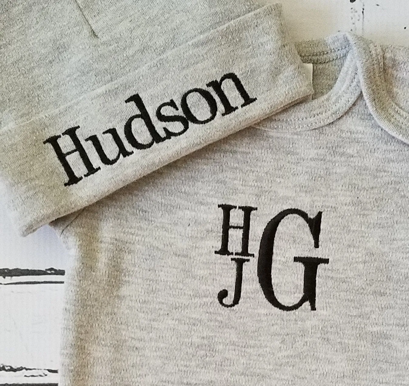 Stacked Monogrammed Boy Outfit