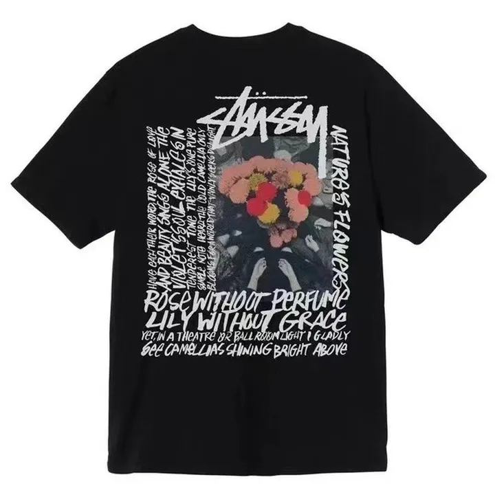 Stussy Shir round Neck Short Sleeve T-shirt Baby Boy and Girl Summer