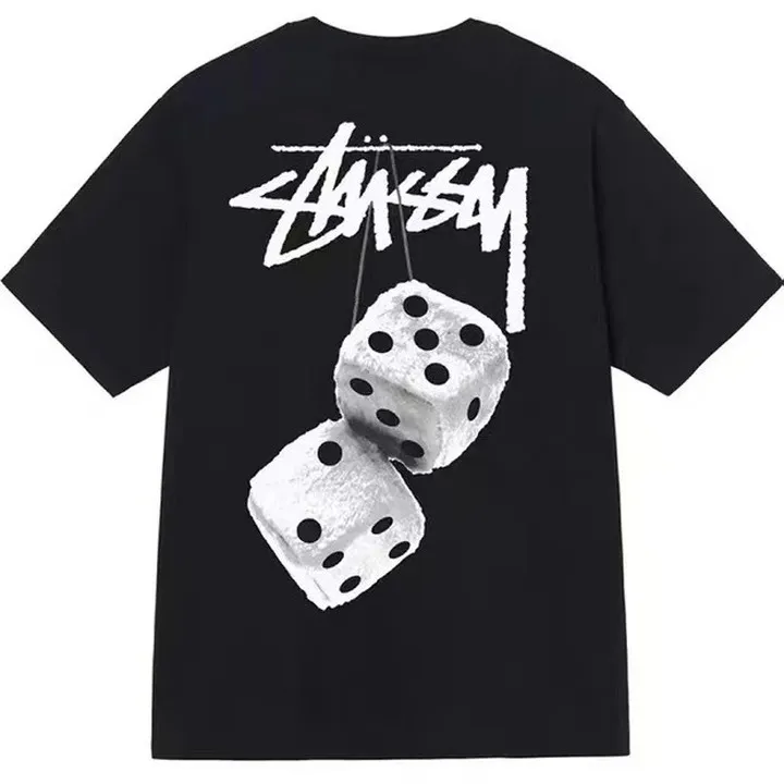 Stussy Shir round Neck Short Sleeve T-shirt Baby Boy and Girl Summer