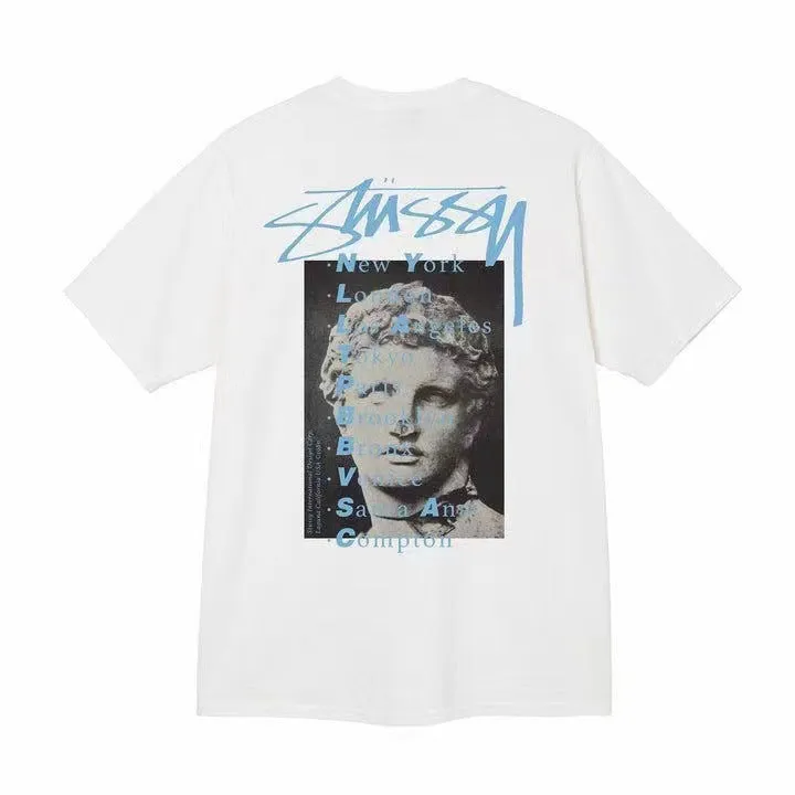 Stussy Shir round Neck Short Sleeve T-shirt Baby Boy and Girl Summer
