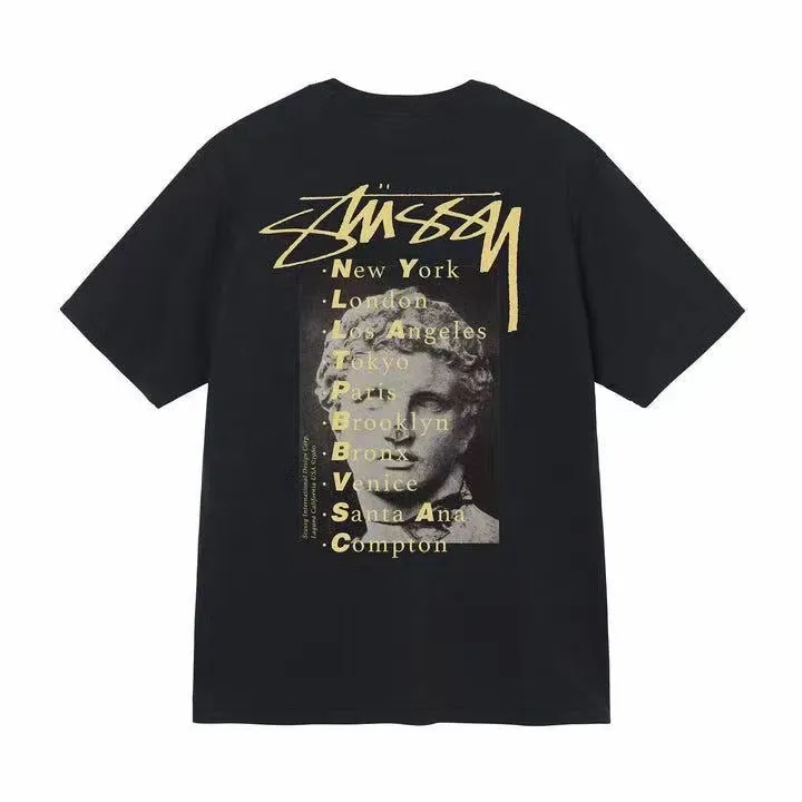 Stussy Shir round Neck Short Sleeve T-shirt Baby Boy and Girl Summer