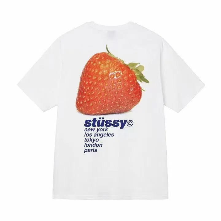 Stussy Shir round Neck Short Sleeve T-shirt Baby Boy and Girl Summer