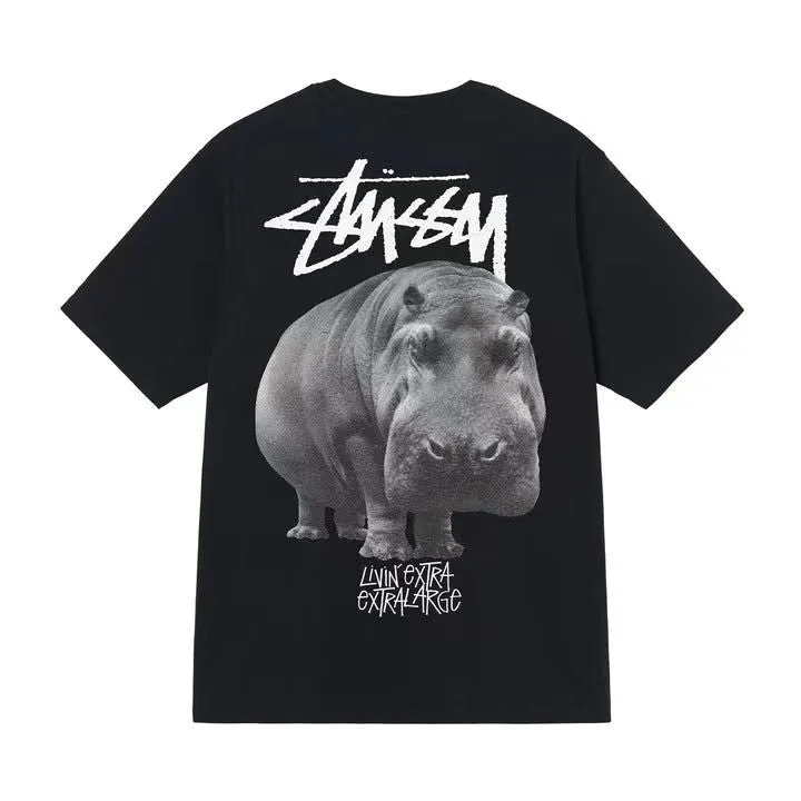 Stussy Shir round Neck Short Sleeve T-shirt Baby Boy and Girl Summer