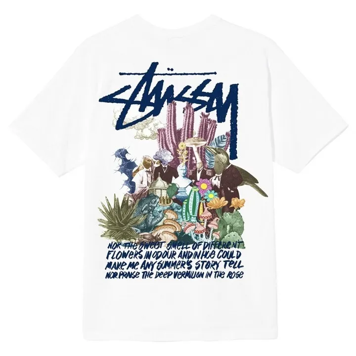 Stussy Shir round Neck Short Sleeve T-shirt Baby Boy and Girl Summer