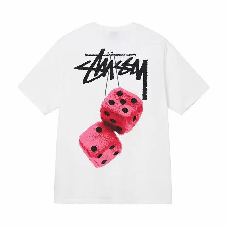 Stussy Shir round Neck Short Sleeve T-shirt Baby Boy and Girl Summer
