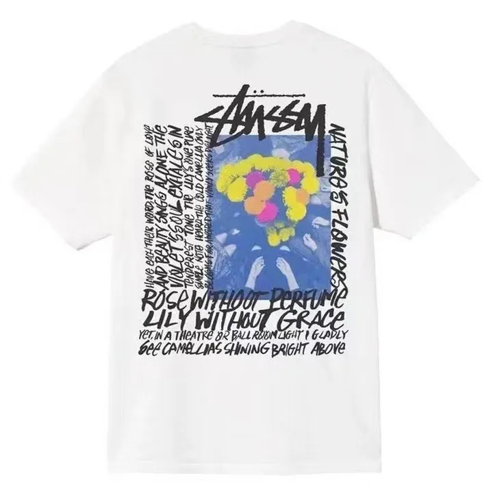Stussy Shir round Neck Short Sleeve T-shirt Baby Boy and Girl Summer