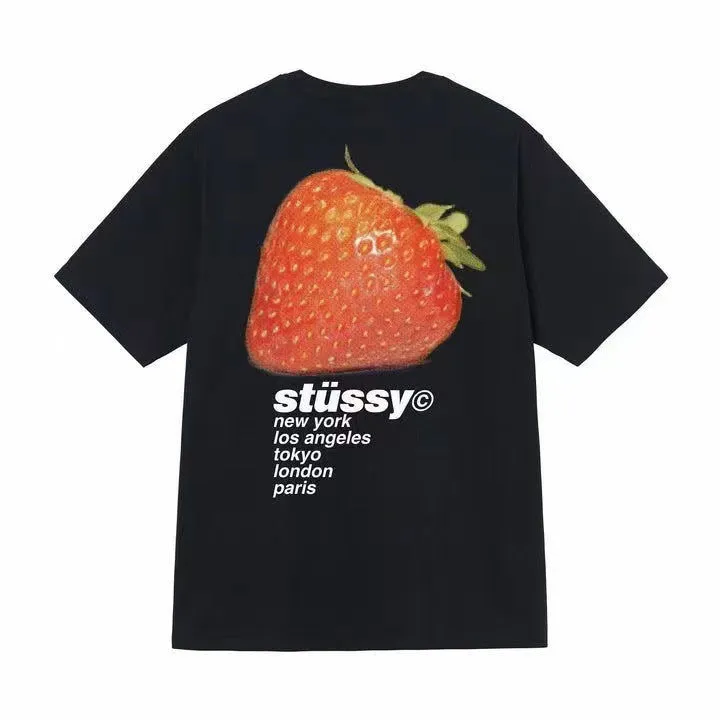Stussy Shir round Neck Short Sleeve T-shirt Baby Boy and Girl Summer