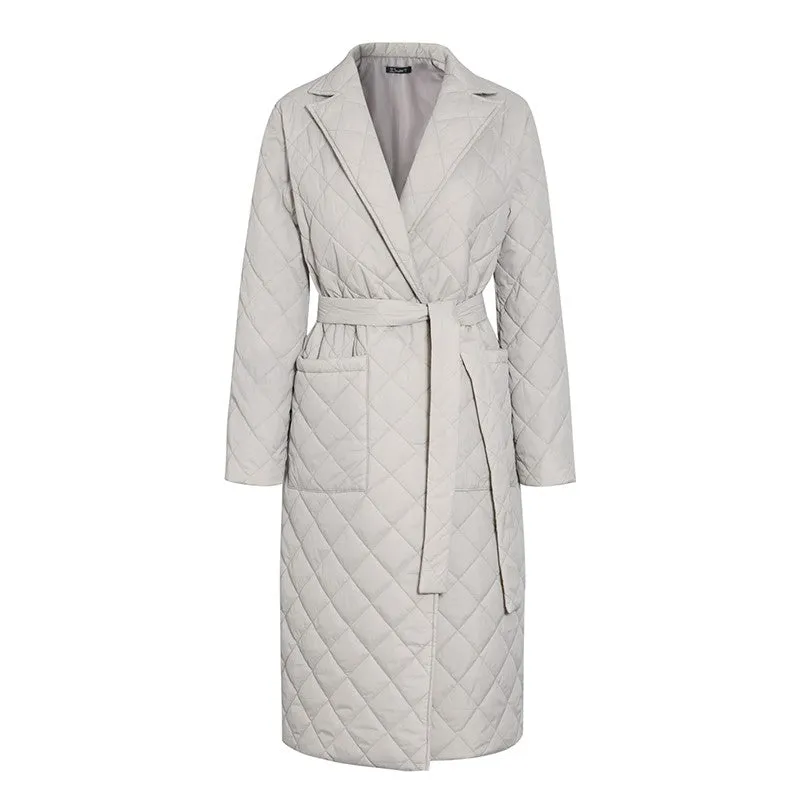 Stylish Cotton Padded Long Winter Coat