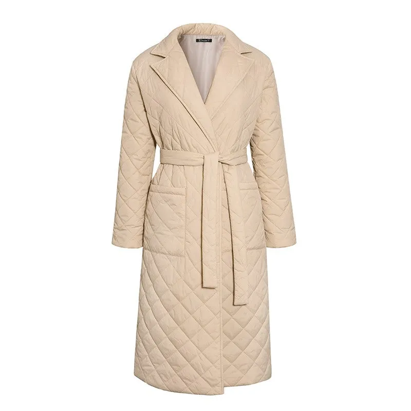 Stylish Cotton Padded Long Winter Coat