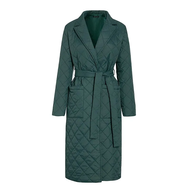 Stylish Cotton Padded Long Winter Coat