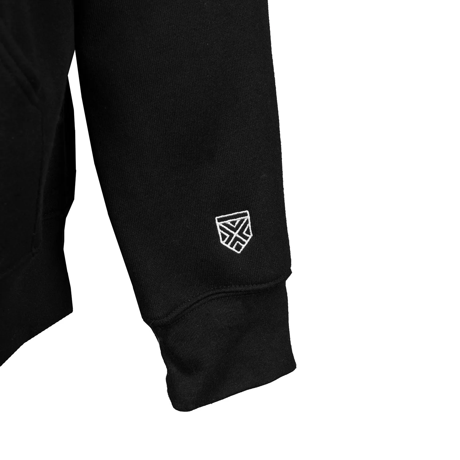 The Nines Essential - Unisex Sponge Fleece Pullover DTM Hoodie (Black)