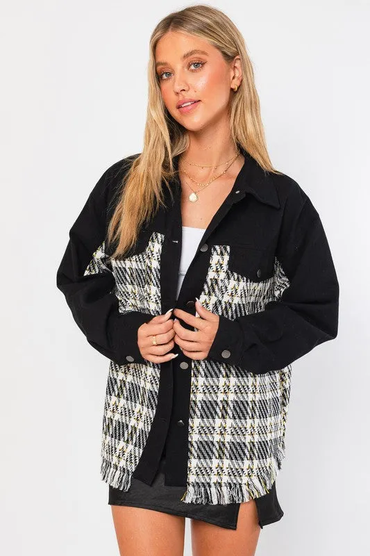 Twill and Tweed Shacket