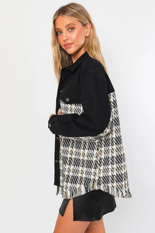 Twill and Tweed Shacket