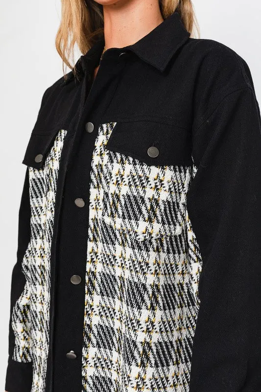 Twill and Tweed Shacket