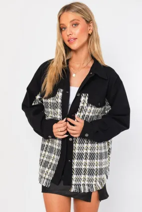 Twill and Tweed Shacket