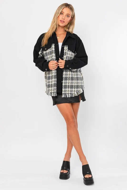 Twill and Tweed Shacket