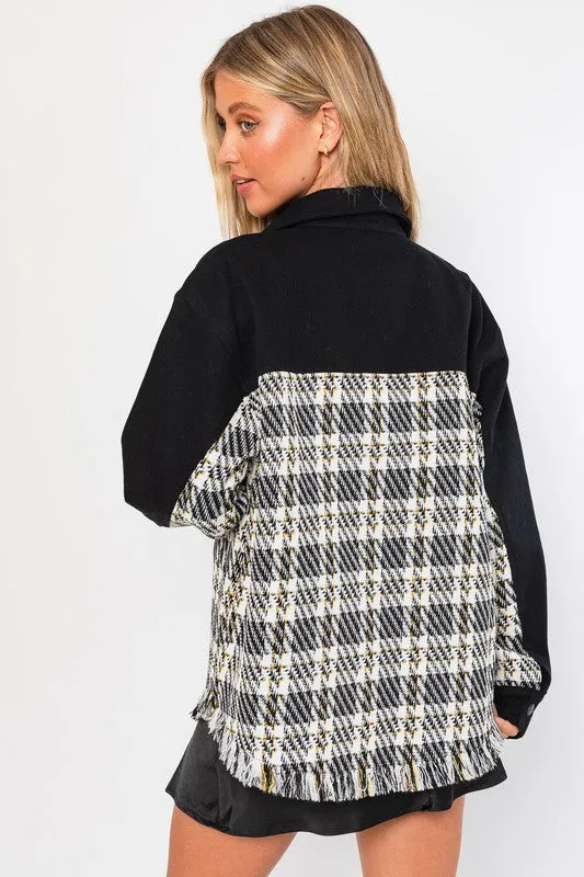Twill and Tweed Shacket
