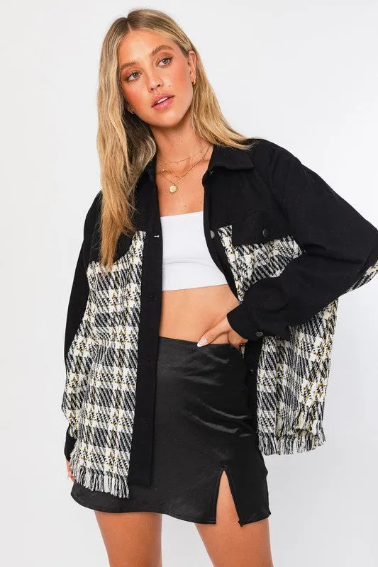 Twill and Tweed Shacket