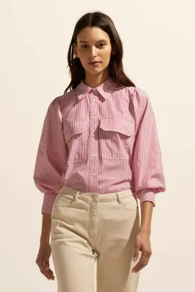 Underpin top  -  Magenta Stripe
