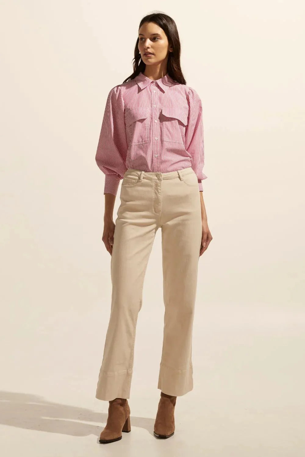 Underpin top  -  Magenta Stripe
