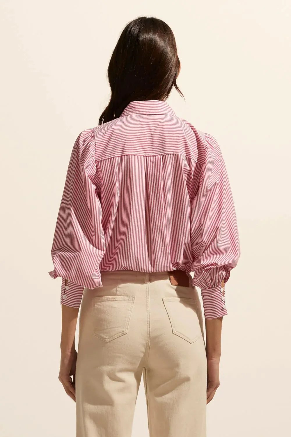 Underpin top  -  Magenta Stripe