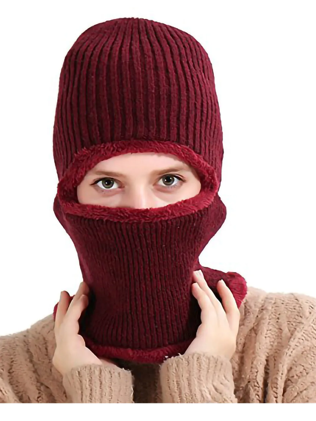 Unisex Cycling Ski Mask Winter Knitted Hat