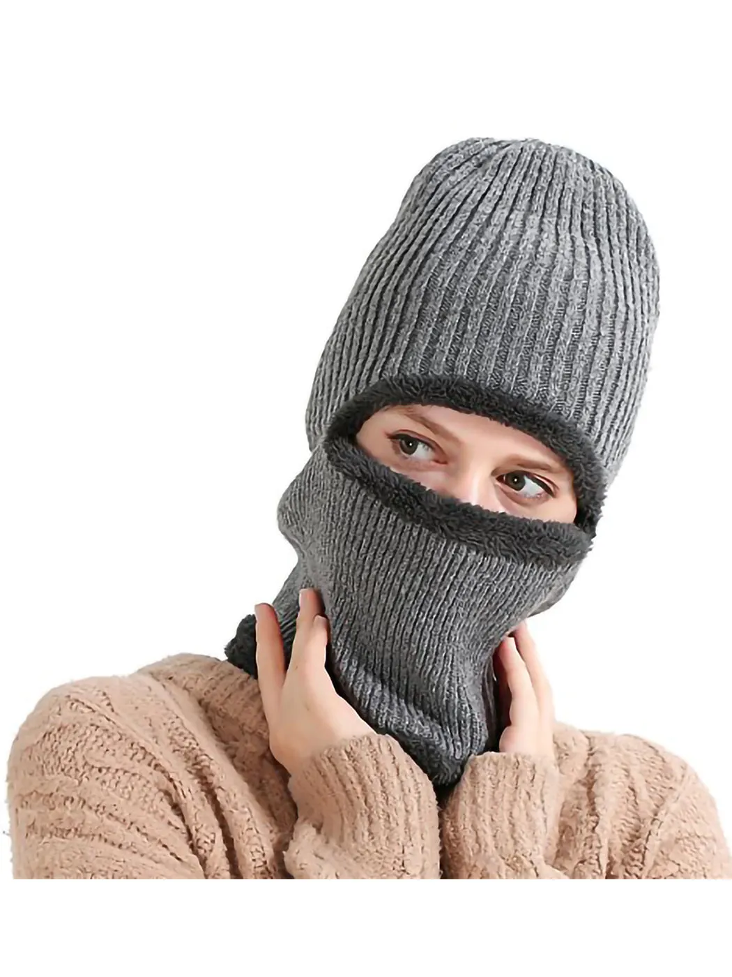Unisex Cycling Ski Mask Winter Knitted Hat