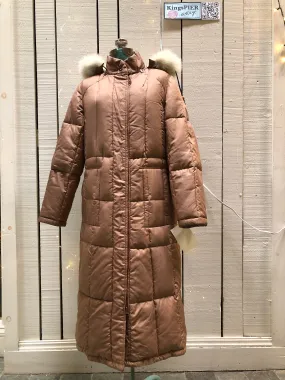 Vintage 80’s Baycrest Pink Down-Filled Coat, Made in Canada, Size 10
